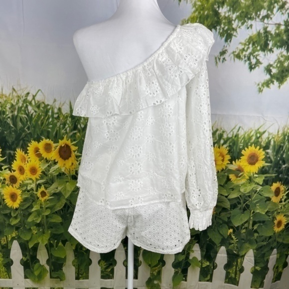 SENLIS White Diamond Eyelet Emile Outfit Small - Picture 11 of 16